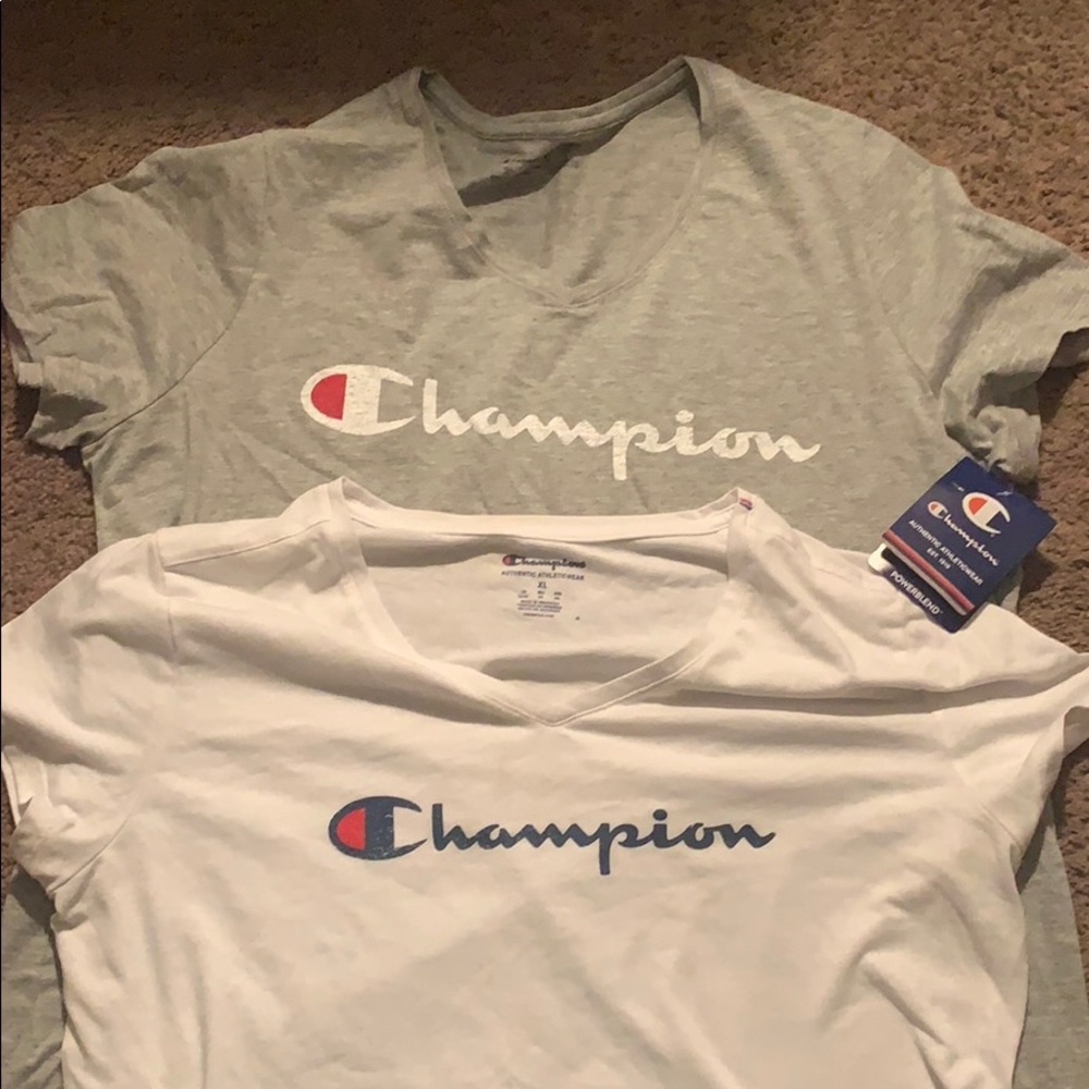 2 champion tshirts